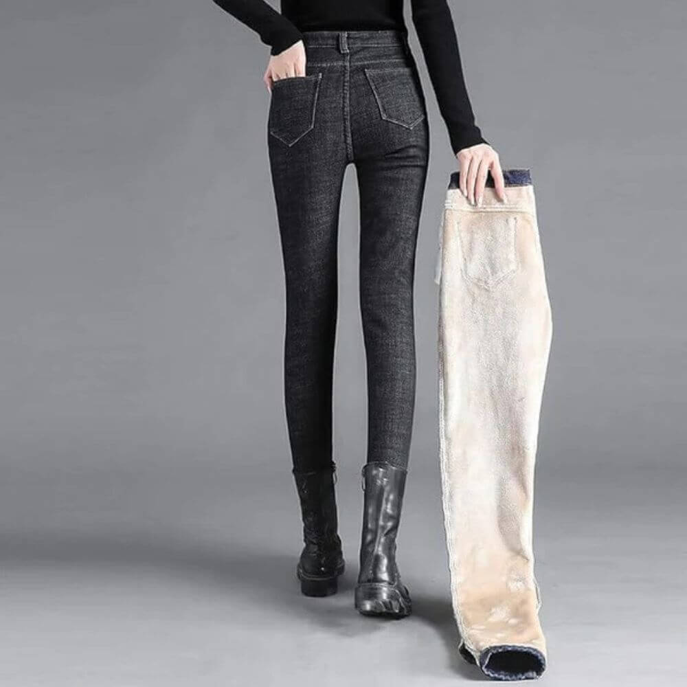 Vanna™ - Jeans Elasticizzati con Fodera in Pile